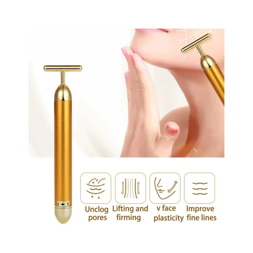 Baazero 24k Gold Energy Electric Face Massager