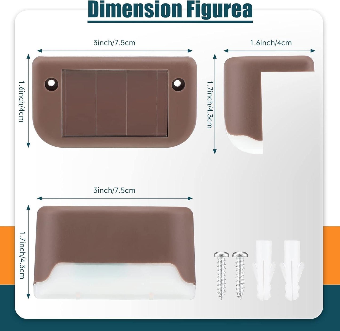 Baazero Solar Deck Lights Outdoor
