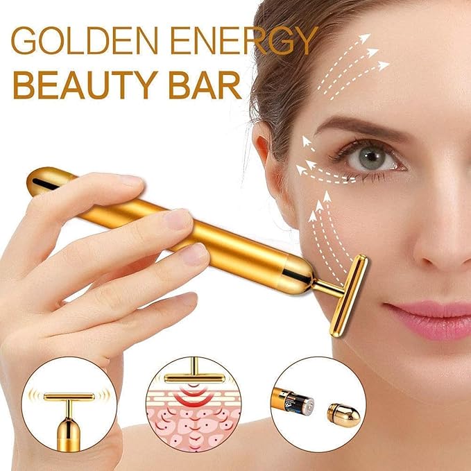 Baazero 24k Gold Energy Electric Face Massager