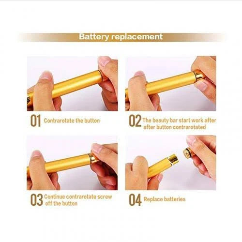 Baazero 24k Gold Energy Electric Face Massager